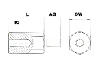 Enquiry spacer bolts with female/male thread