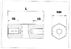 Enquiry spacer bolts with female/female thread